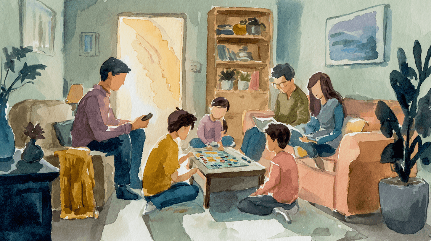 Different family screen time rules