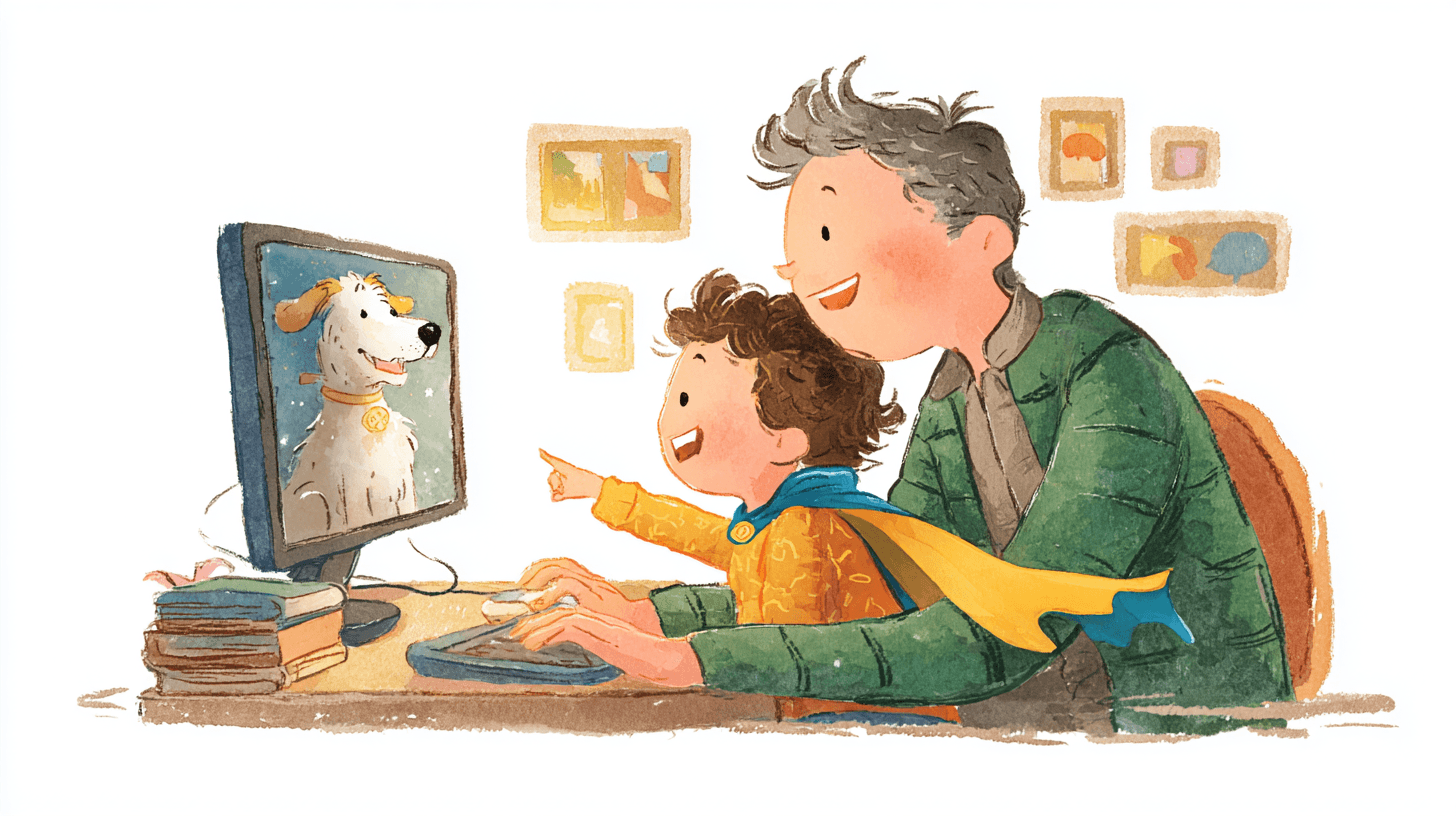 Making AI videos with your child