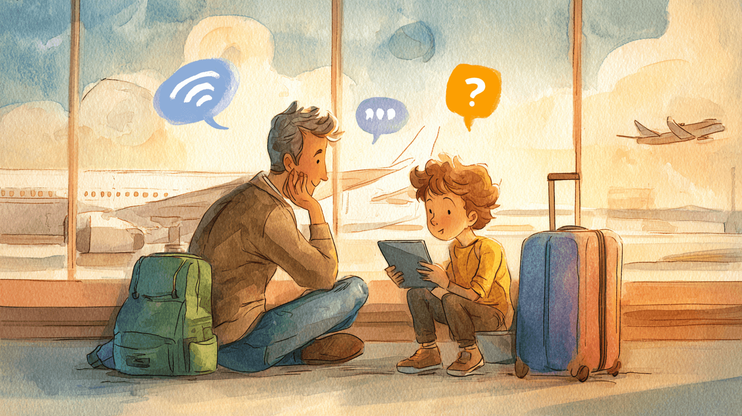 Travel screen time safety