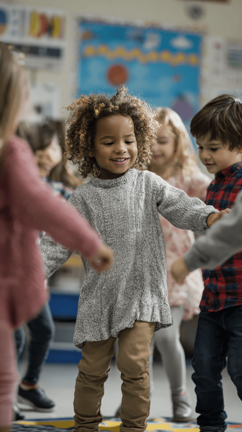 Kids dancing and having fun with Hippo Polka