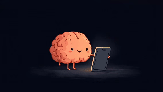 Dopamine brain animation explaining dopamine crash in kids during screen time transitions